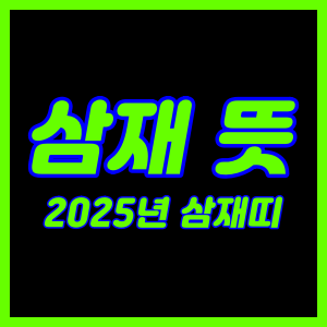 삼재 뜻, 2025년 삼재띠