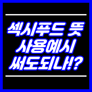 섹시푸드 뜻, 밈과 사용예시