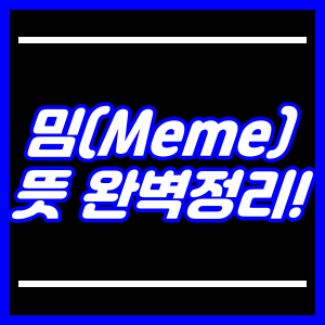 밈-뜻-밈코인-짤드립과-뭔차이