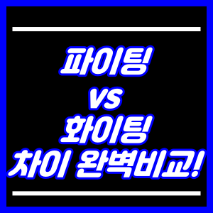 파이팅과 화이팅 차이완벽비교